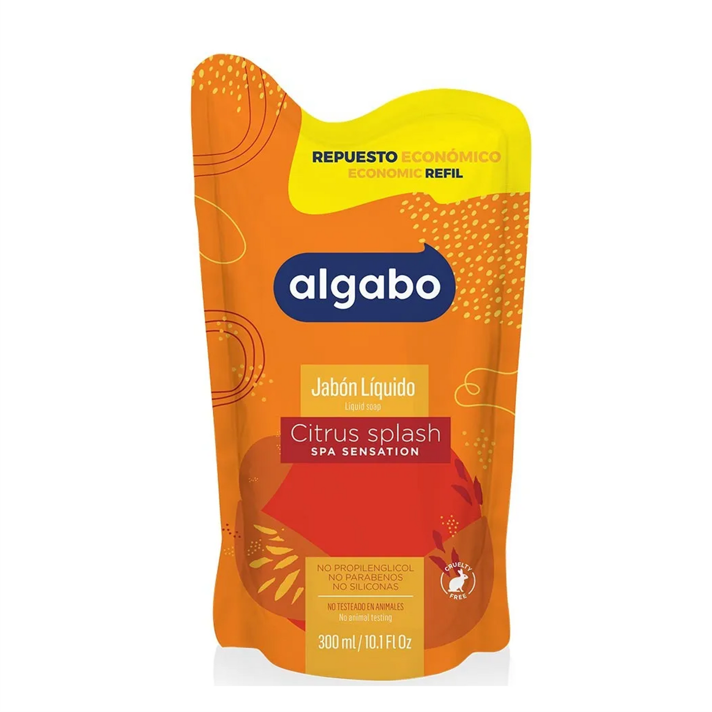 ALGABO jabon liq. 300 ml CITRUS S-REPUESTO