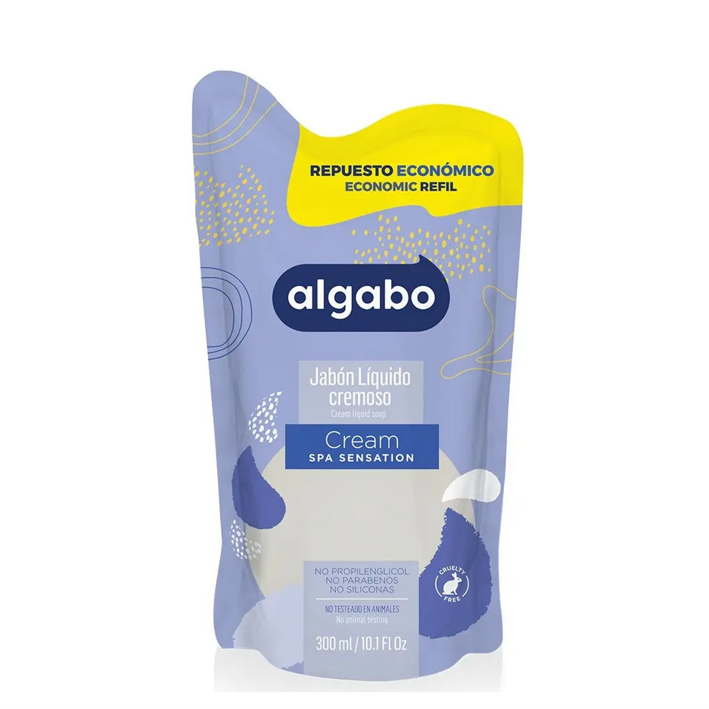 ALGABO jabon liq. 300 ml CREAM-REPUESTO