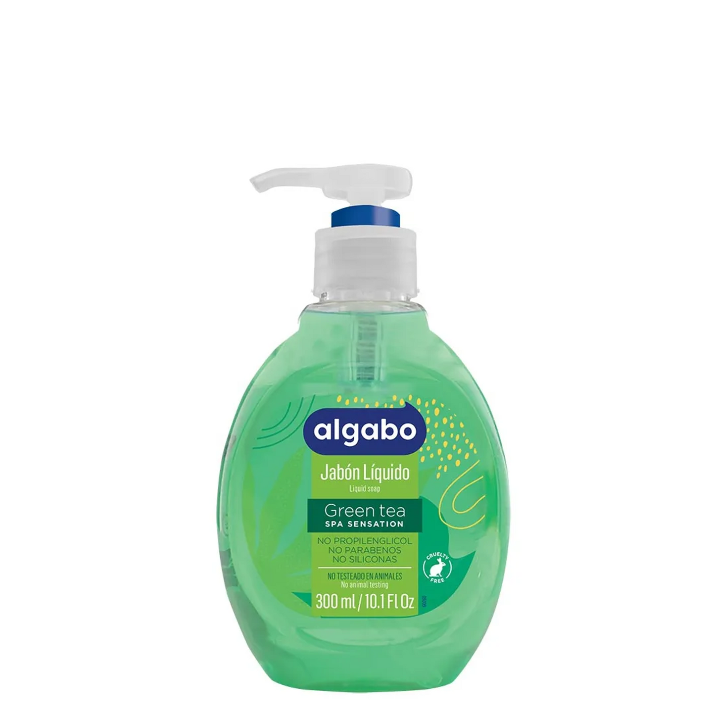 ALGABO jabon liq. 300 ml GREEN TEA-VALVULA o TAPA