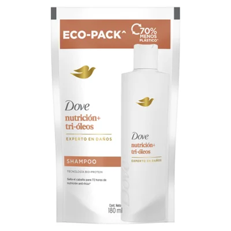 DOVE SH NUTRICION DOYPACK 180 ML