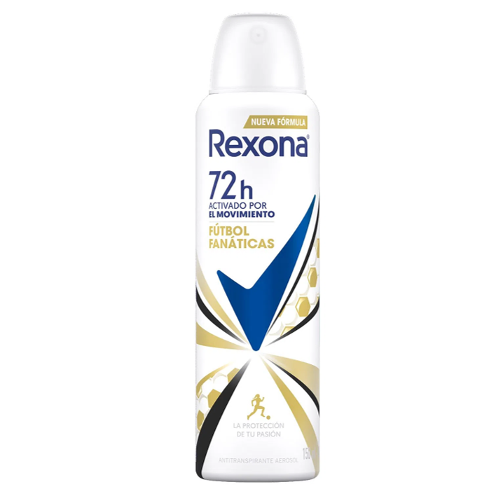 REXONA MUJER desodorante FUTBOL FANATICA
