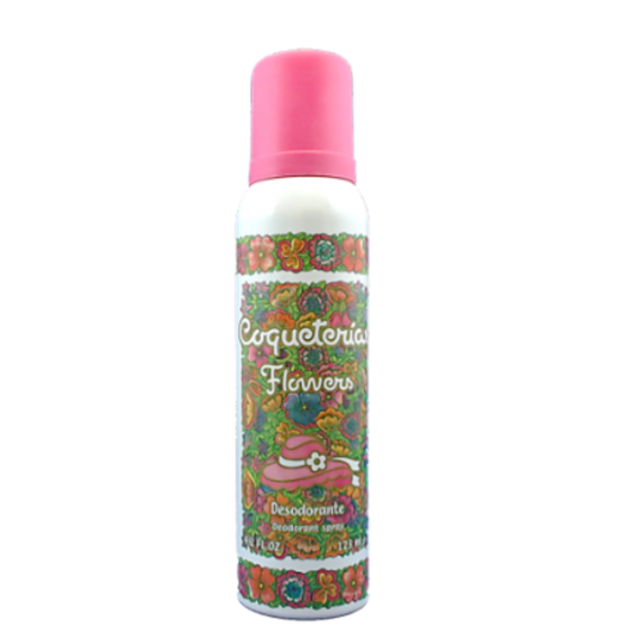 COQUETERIAS FLOWERS DEO AEROSOL x 123 ML.