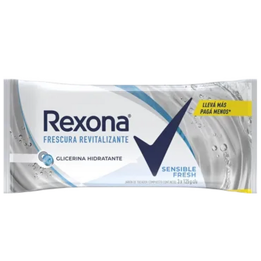 REXONA Jabon SENSIBLE FRESH TRIPACK