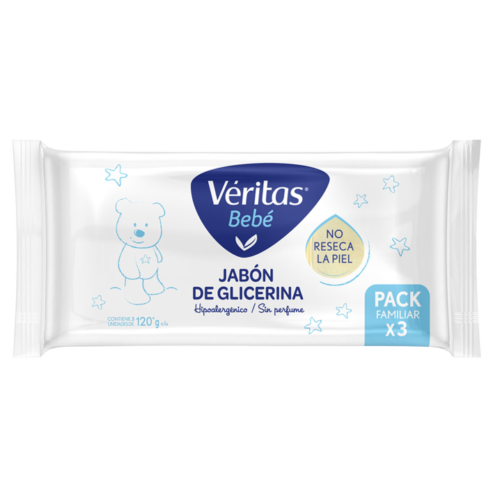 VERITAS TRIPACK JAB.GLIC. BEBE SIN PERFUME