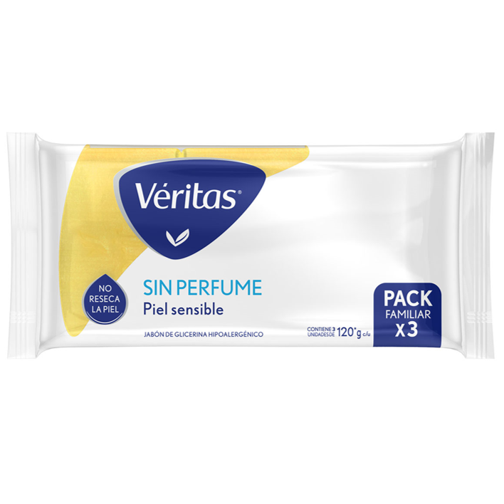 VERITAS TRIPACK JAB.GLIC.SIN PERFUME