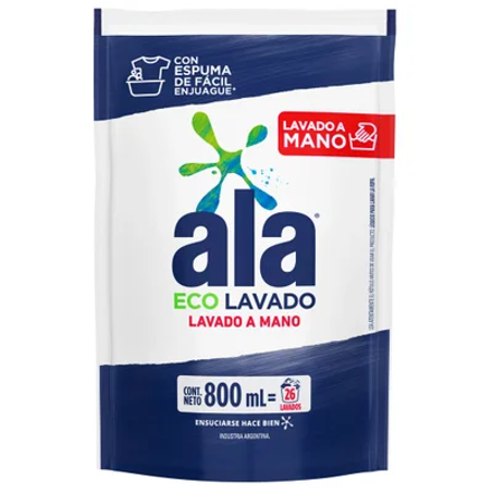 ALA liquido LAVADO A MANO Doypack 800 ml
