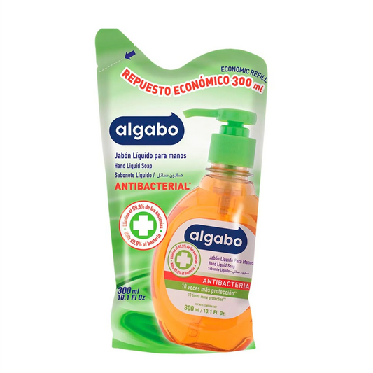ALGABO jabon liq. 300 ml ANTIBACTERIAL-REPUESTO