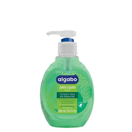 ALGABO jabon liq. 300 ml GREEN TEA-VALVULA o TAPA