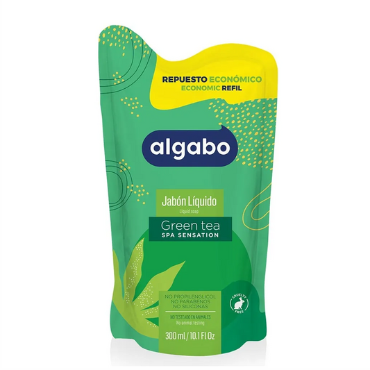 ALGABO jabon liq. 300 ml GREEN TEA-REPUESTO