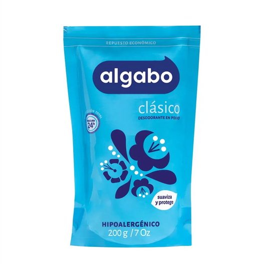 ALGABO polvo CLASICO REPUESTO 200 gr (CELESTE)