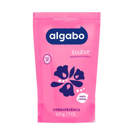 ALGABO polvo SUAVE REPUESTO 200 gr (ROSA)