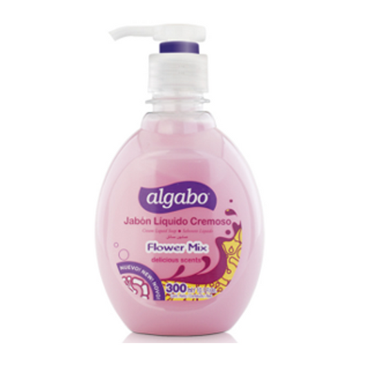 ALGABO jabon liq. 300 ml FLOWER MIX-VALVULA o TAPA